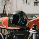 DMD Retro Metallic Open Motorcycle Helmet  - Customhoj