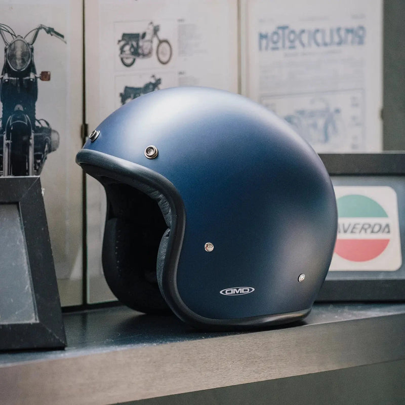 DMD Retro Metallic Open Motorcycle Helmet  - Customhoj