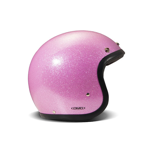 DMD Retro Radiant Open Motorcycle Helmet Glitter Pink / XS (54cm)