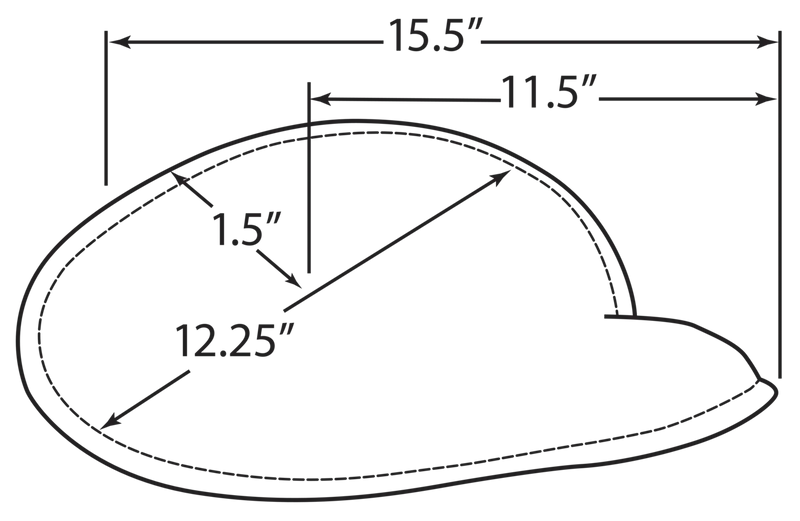 Drag Specialties Large Low Profile Spring Motorcycle Solo Seat  - Customhoj