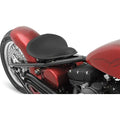 Drag Specialties Large Low Profile Spring Motorcycle Solo Seat Black / White  - Customhoj