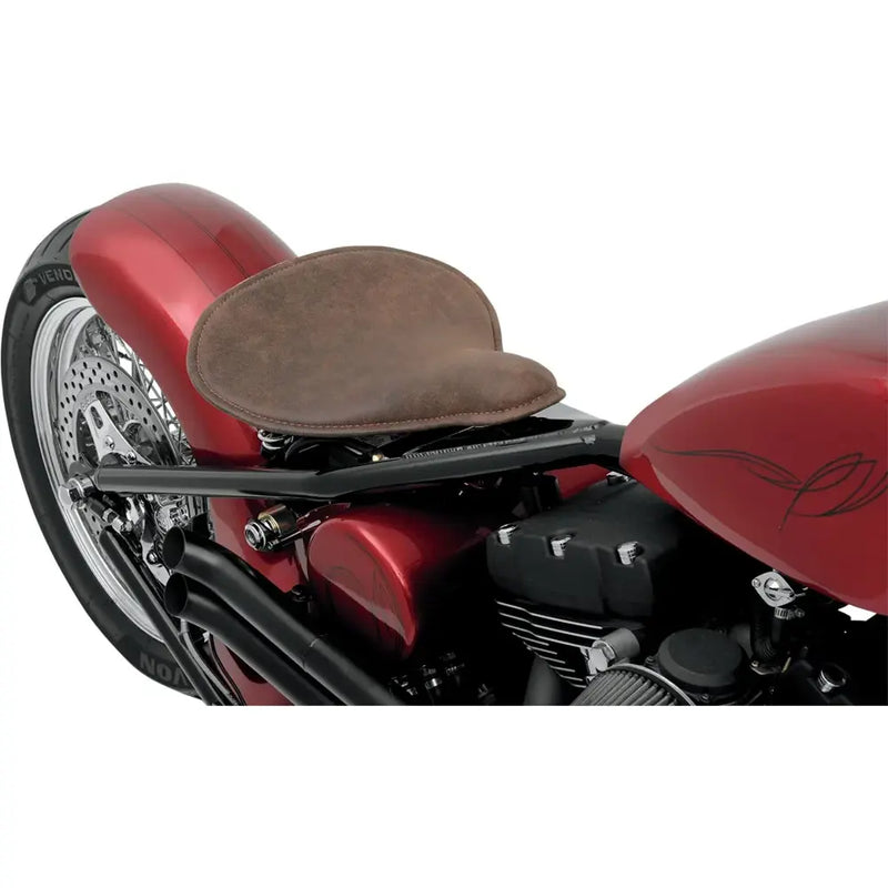 Drag Specialties Large Low Profile Spring Motorcycle Solo Seat Brown  - Customhoj