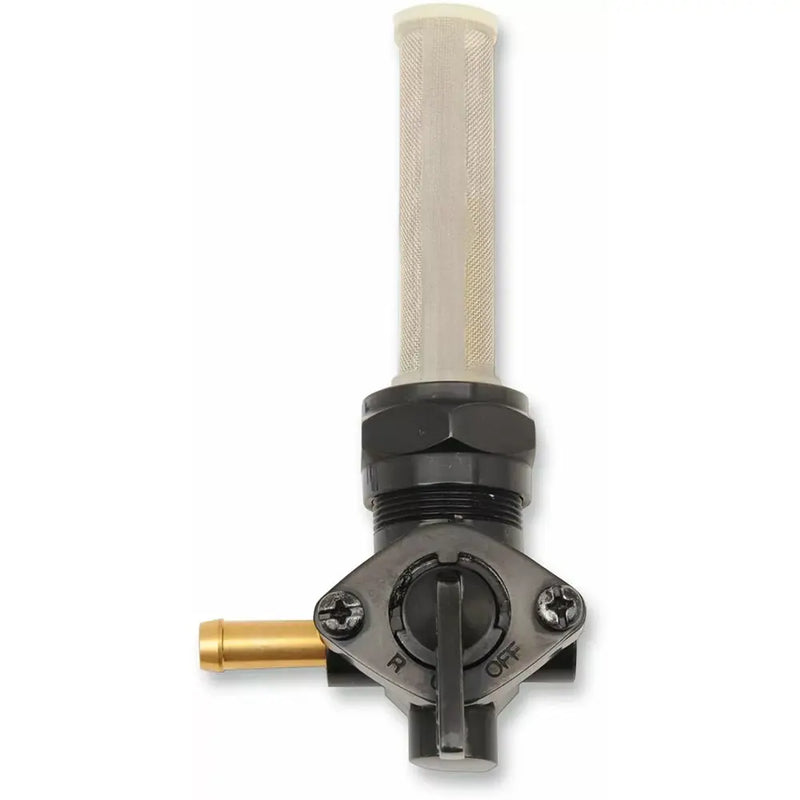 Drag Specialties Motorcycle Petcock OEM Style M22 Forward-facing spigot / Black