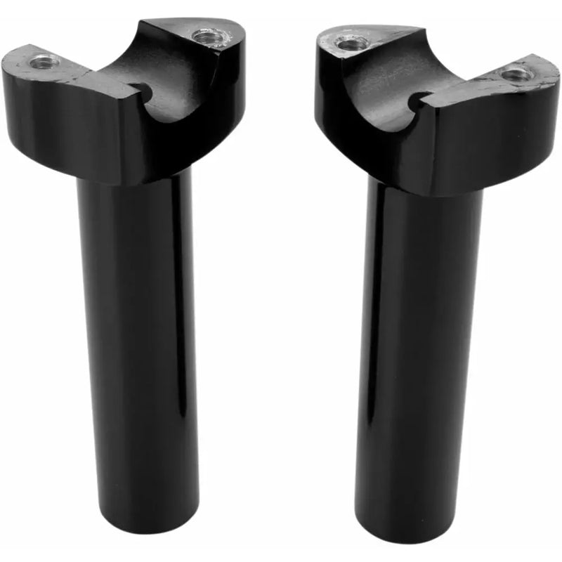 Drag Specialties OEM Style Aluminium Handlebar Risers without Top Clamp Black / 5.5" (14cm)