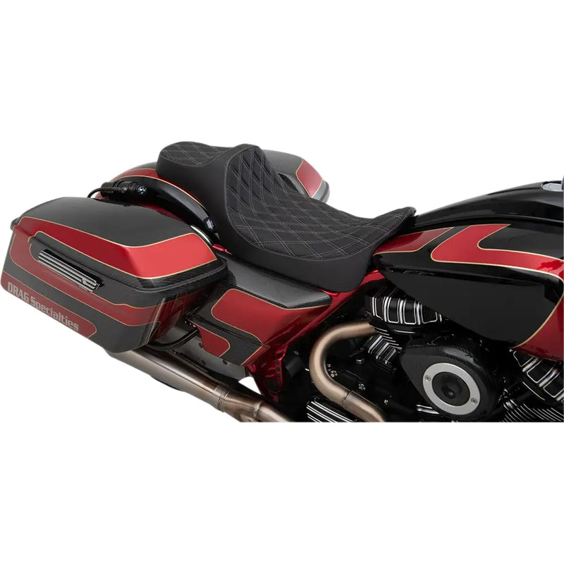 Drag Specialties Predator III Extended Reach Seat for Harley