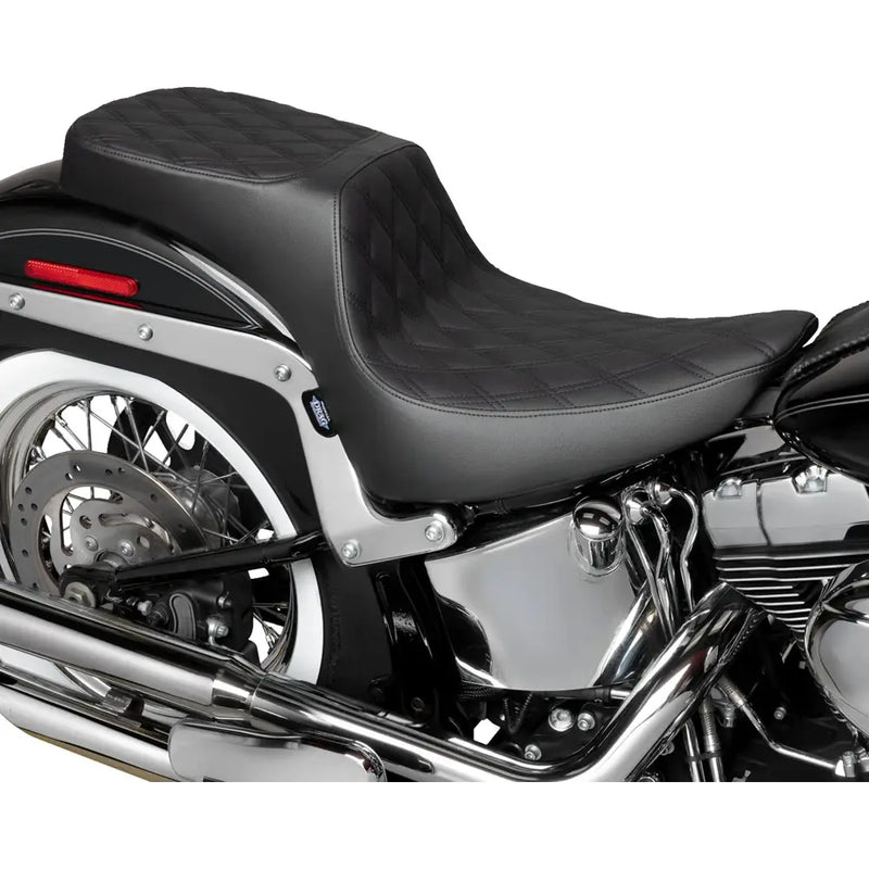 Drag Specialties Performance Predator 2-Up Seat for Harley