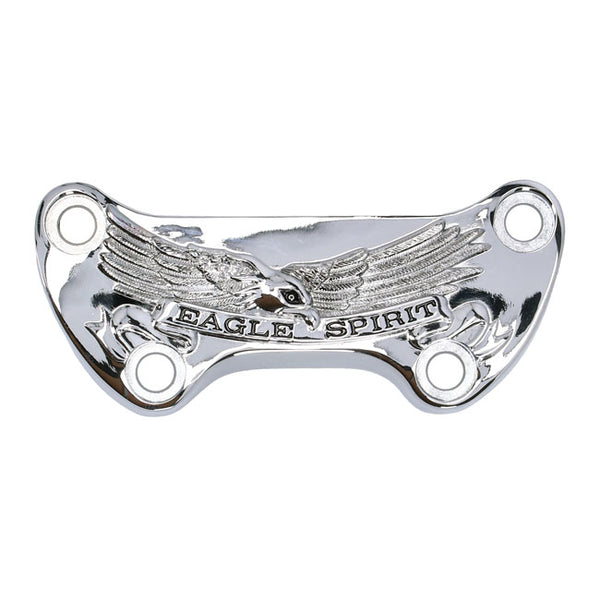 Eagle Spirit One Piece Riser Top Clamp Chrome for Harley