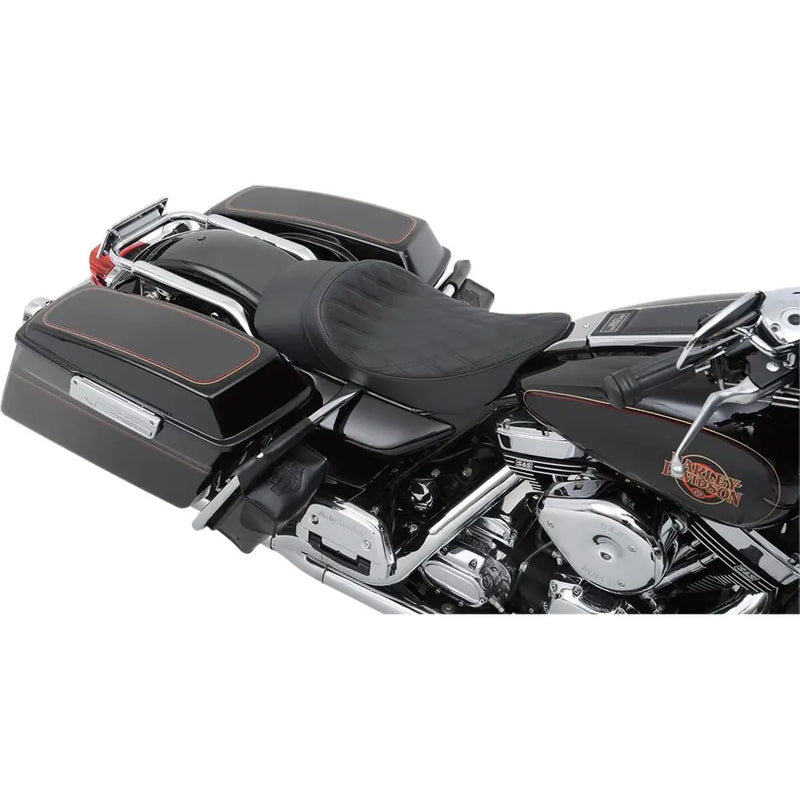 Drag Specialties EZ-ON Low Profile Forward Solo Seat for Harley