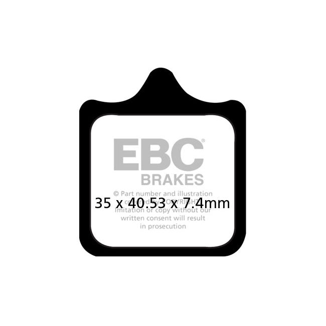 EBC Double-H Sintered Front Brake Pads for Aprilia RSV 1000 Mille 01-03