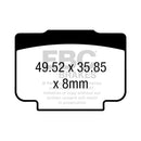 EBC Double-H Sintered Rear Brake Pads for BMW S 1000 RR HP4 Race 17-18