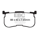 EBC Organic Brake Pads Rear for Harley 14-18 Trikes (Replaces OEM: 41300033)