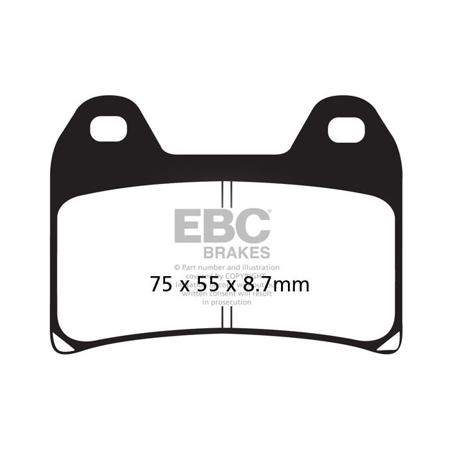 EBC Organic Front Brake Pads for Aprilia Dorsoduro 1200 11-14