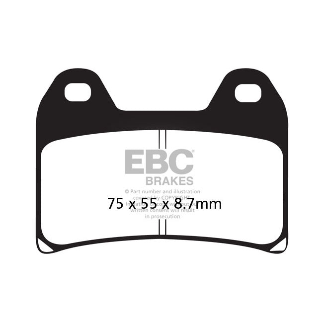 EBC Organic Front Brake Pads for Ducati 1000 Supersport DS (992cc) 03-06