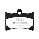 EBC Organic Front Brake Pads for Moto Guzzi Quota 1000 EFI 92-97