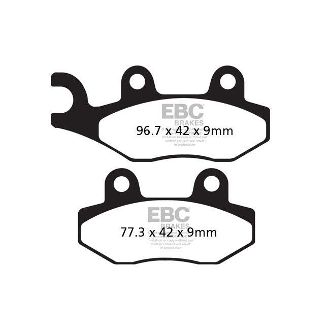 EBC Organic Rear Brake Pads for Kawasaki Ninja H2 SX SE ZX 1002 18-20