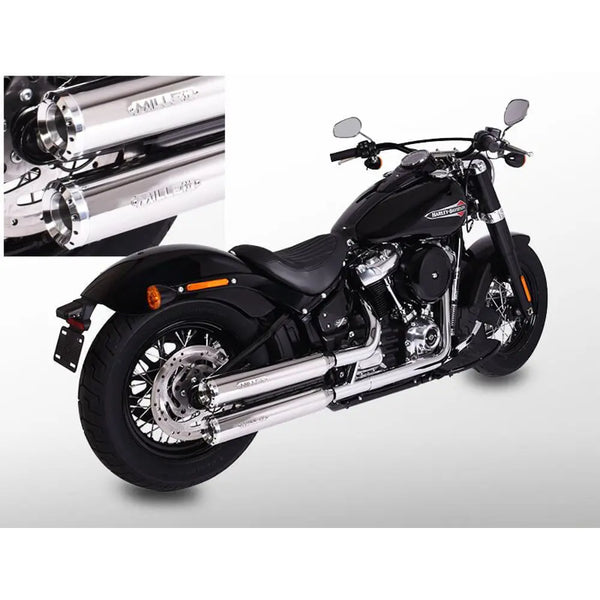 Miller Independence Euro 4 Slip-On Mufflers for Harley
