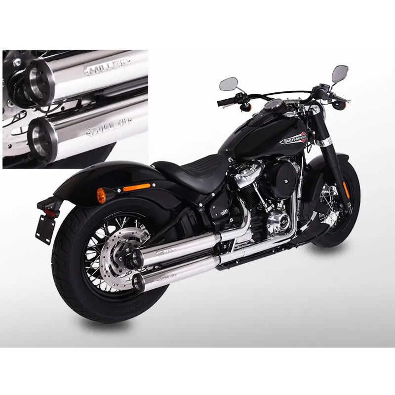 Miller Independence Euro 4 Slip-On Mufflers for Harley