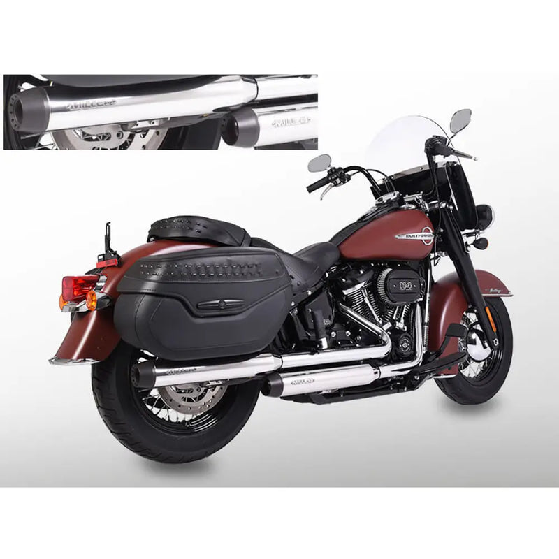 Miller Independence Euro 4 Slip-On Mufflers for Harley