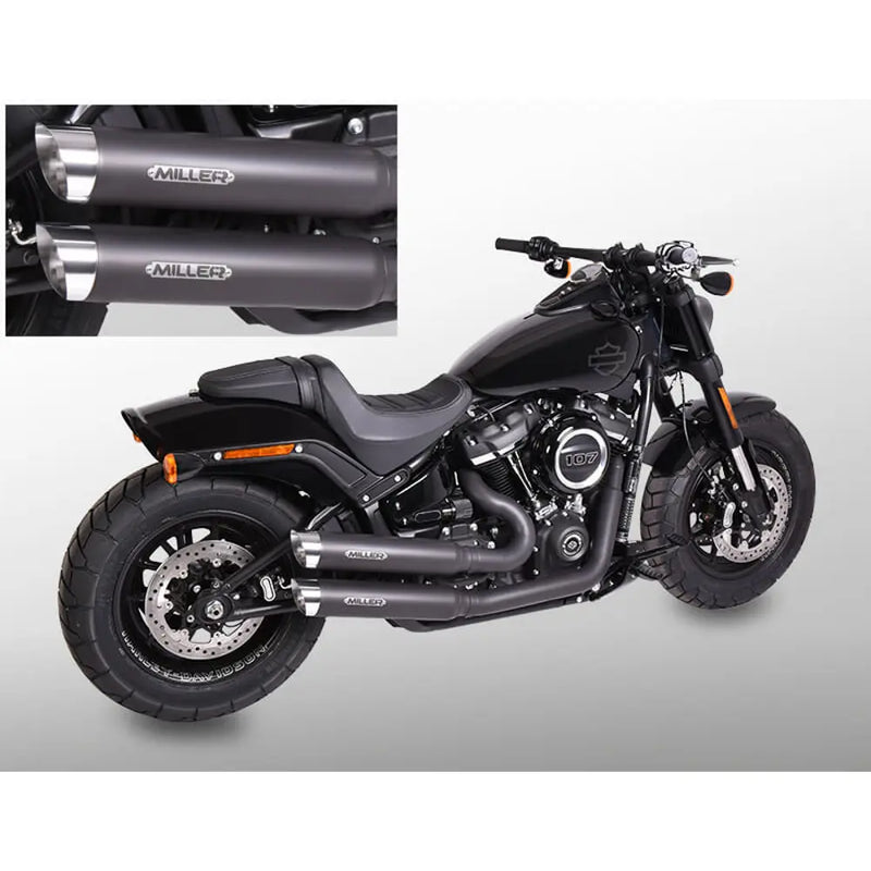 Miller Bronco Euro 4 Exhaust System for Harley