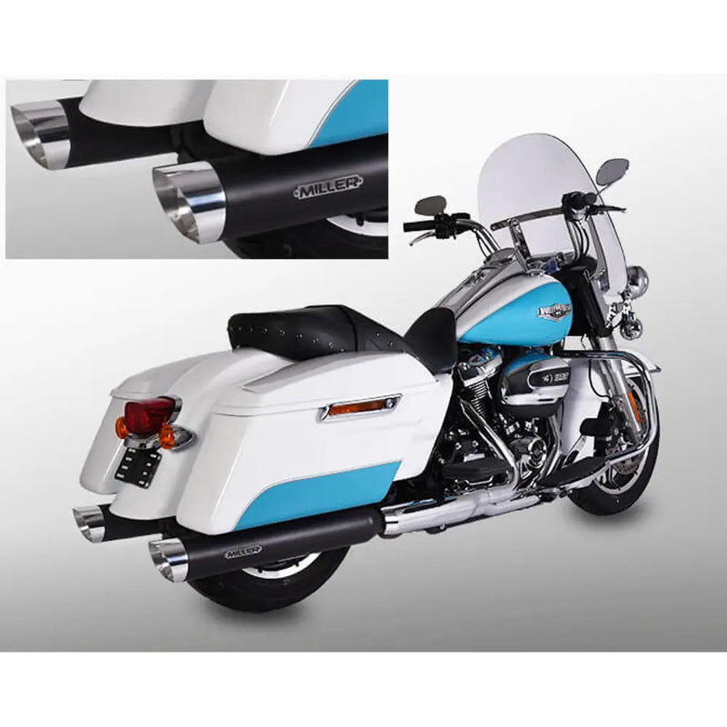 Miller Arlington Euro 4 Slip-On Mufflers for Harley
