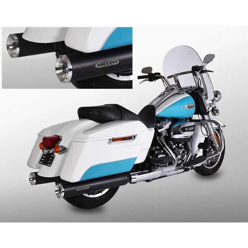Miller Arlington Euro 4 Slip-On Mufflers for Harley