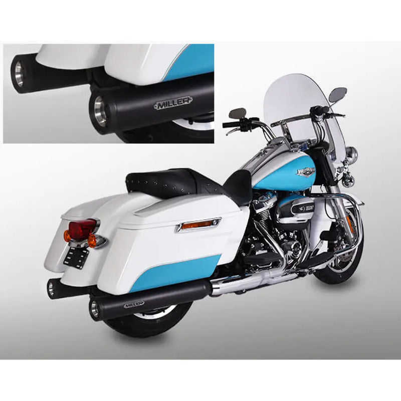 Miller Arlington Euro 4 Slip-On Mufflers for Harley