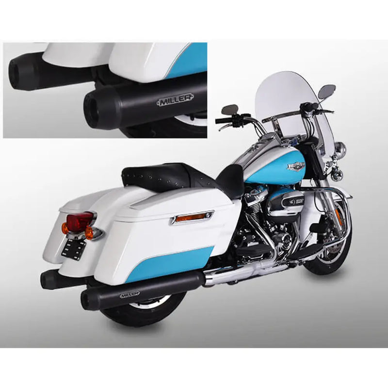 Miller Arlington Euro 4 Slip-On Mufflers for Harley