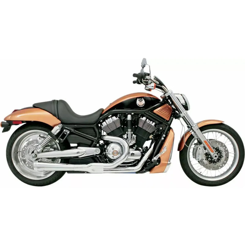 Bassani Road Rage Long Megaphone 2-into-1 Exhaust System for Harley