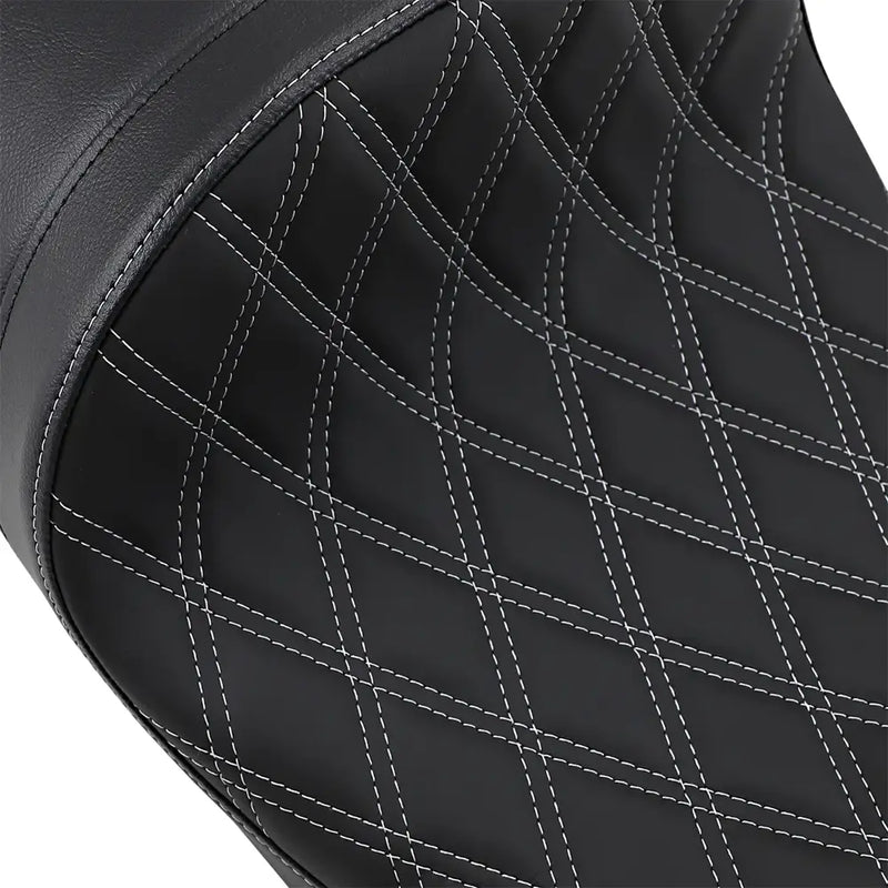 Drag Specialties EZ-ON Low Profile Forward Solo Seat for Harley