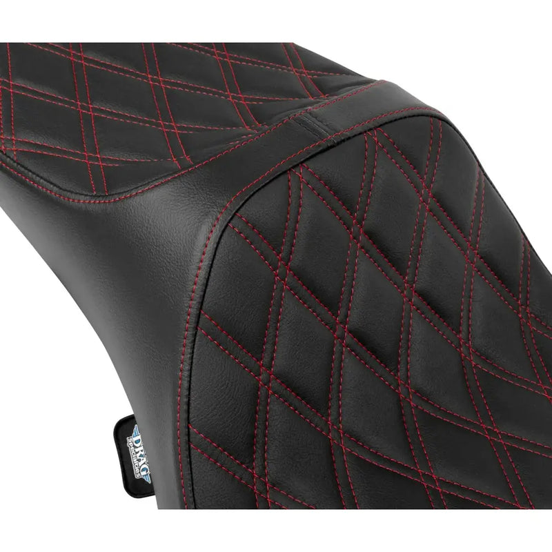 Drag Specialties Predator III 2-Up Extended Reach Seat for Harley