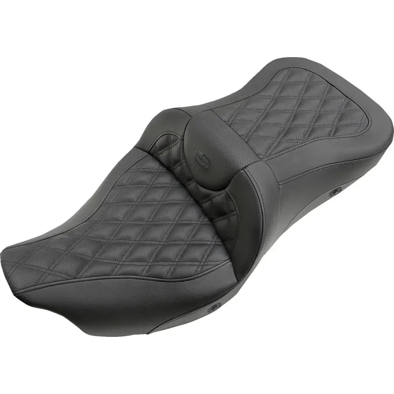 Saddlemen Roadsofa Extended Reach Lattice Stitch Seat for Harley