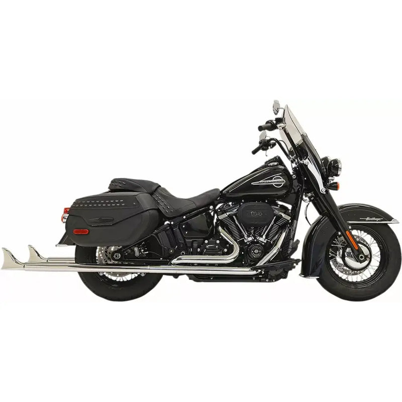 Bassani Fishtail True Dual Exhaust System for Harley