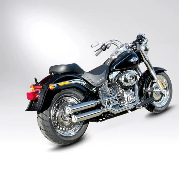 Miller Montana Euro 3/4 Slip-On Mufflers for Harley