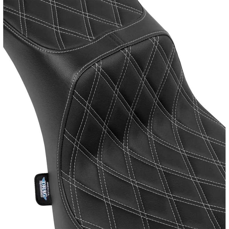 Drag Specialties Performance Predator 2-Up Seat for Harley