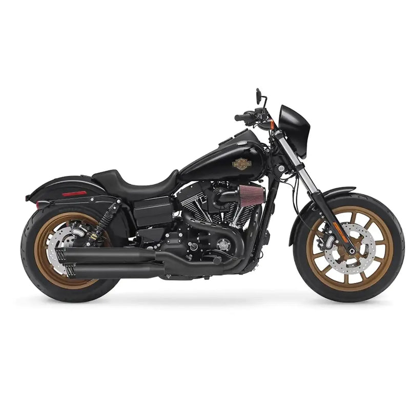 Freedom Performance Racing Slip-On Mufflers for Harley 91-16 Dyna (excl. 08-16 FXDF; 10-16 FXDWG; 12-14 FLD) / Black with black end caps  - Customhoj