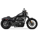 Freedom Performance Radical Radius Slash Cut Exhaust for Harley 04-22 XL Sportster / Black / Sculpted Black  - Customhoj