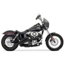 Freedom Performance Radical Radius Straight Star Exhaust for Harley 06-17 Dyna (excl. FLD) / Black / Sculpted Black  - Customhoj