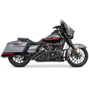 Freedom Performance Radical Radius Straight Star Exhaust for Harley 95-16 Touring / Black / Sculpted Black  - Customhoj