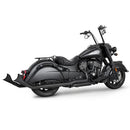Freedom Performance Sharktail True Duals Exhaust for Indian 14-21 Chief Classic / Dark Horse / Premium / Vintage / Extra Long Upsweep Black  - Customhoj