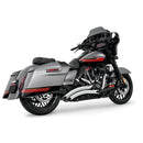 Freedom Performance Sharp Curve Radius Scallop Exhaust for Harley 17-25 Touring / Chrome  - Customhoj