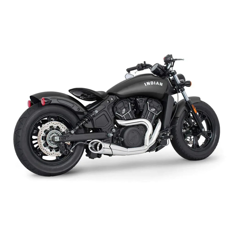 Freedom Performance Shorty Combat 2-into-1 Exhaust for Indian 15-24 Scout / Chrome / Chrome  - Customhoj