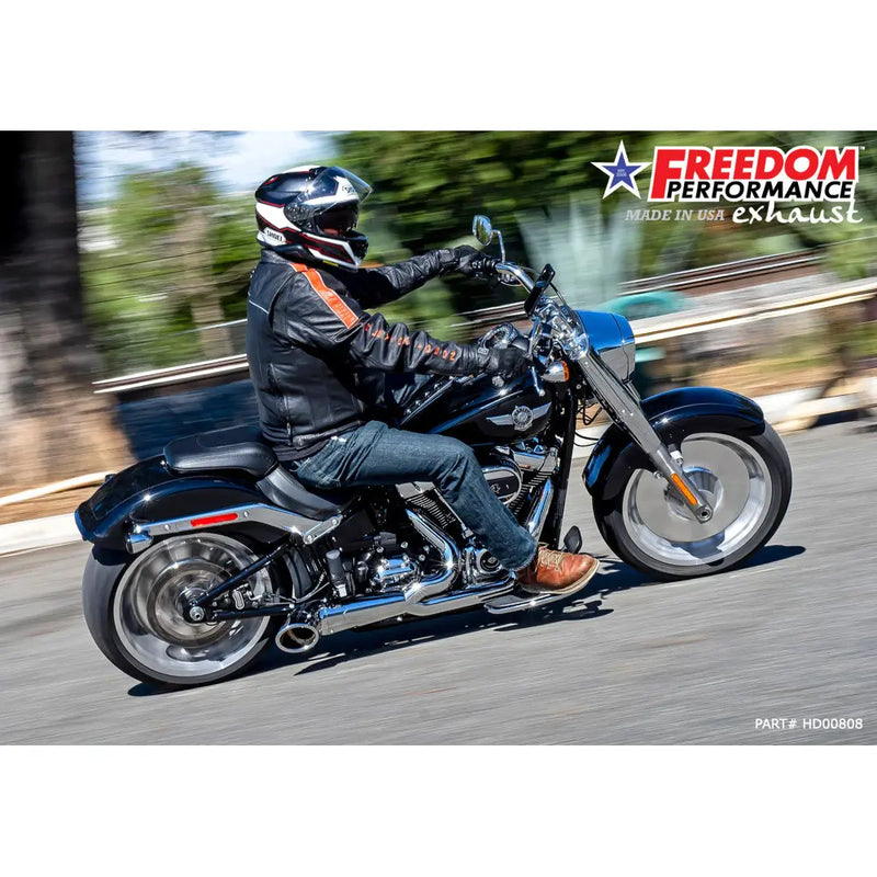 Freedom Performance Shorty Turn Out 2-into-1 Exhaust for Harley  - Customhoj