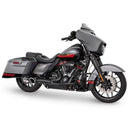 Freedom Performance Shorty Turn Out 2-into-1 Exhaust for Harley 17-25 Touring / Black / Sculpted Black  - Customhoj