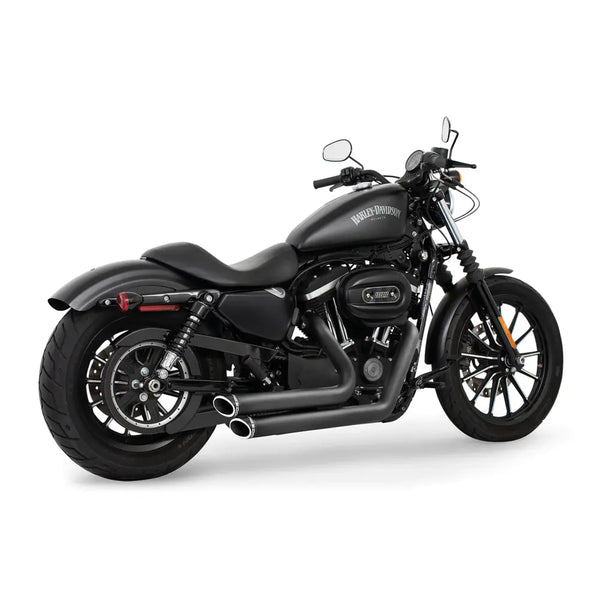 Freedom Performance Thorcat EC Approved Independence Staggered Exhaust for Harley 07-20 XL Sportster (Euro 3/4) / Black / Sculpted Black  - Customhoj