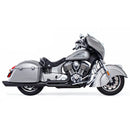 Freedom Performance Union 2-into-1 Exhaust for Indian 14-25 Roadmaster / Springfield / Black / Slash Cut Sculpted Black  - Customhoj