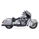 Freedom Performance Union 2-into-1 Exhaust for Indian 14-25 Roadmaster / Springfield / Black / Straight Cut Sculpted Black  - Customhoj