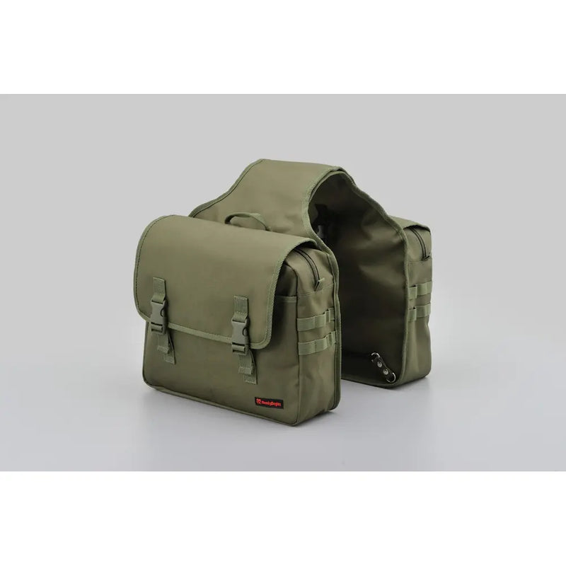 Daytona Henlybegins Universal Canvas Throw-Over Motorcycle Saddlebag Set