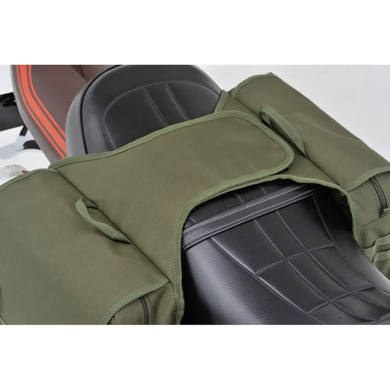 Daytona Henlybegins Universal Canvas Throw-Over Motorcycle Saddlebag Set