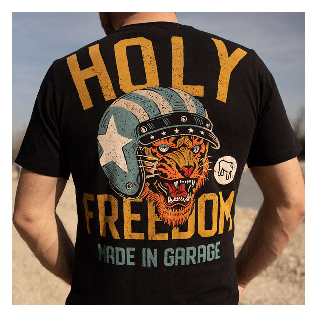 Holy Freedom Tiger T-Shirt Black / S