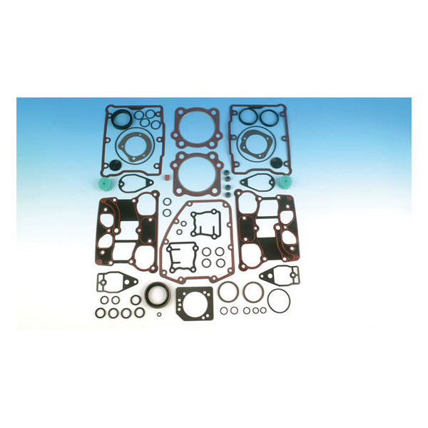 James Motor Gasket Kit for Harley Twin Cam 99-04 99-04 Twin Cam 88" (3-3/4" Standard Bore) / Blue PTFE kit (0.045” head gaskets)